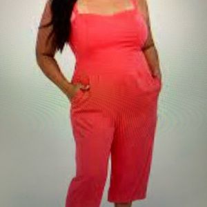 Torrid pink wide legged cropped jumper